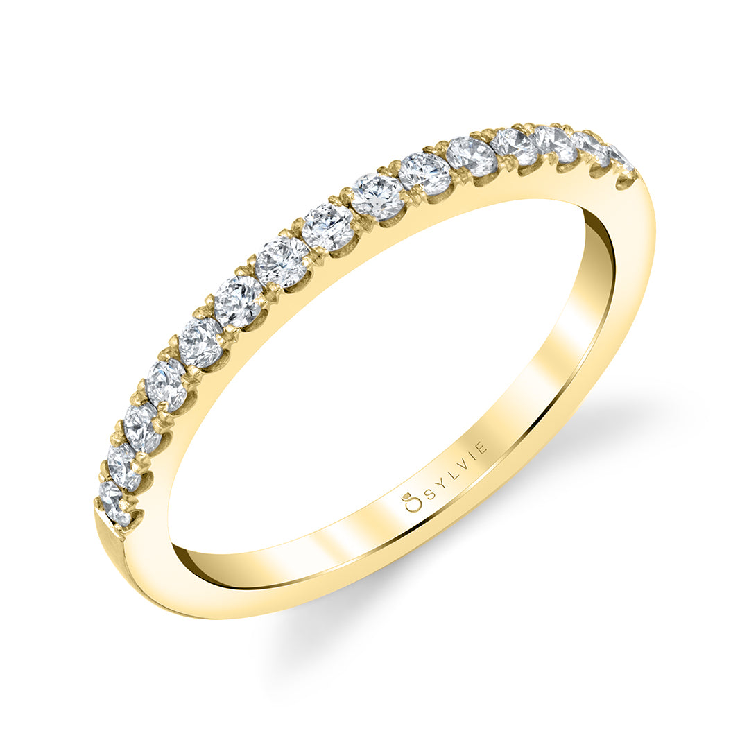 (14K Yellow) CLASSIC WEDDING BAND - Camila