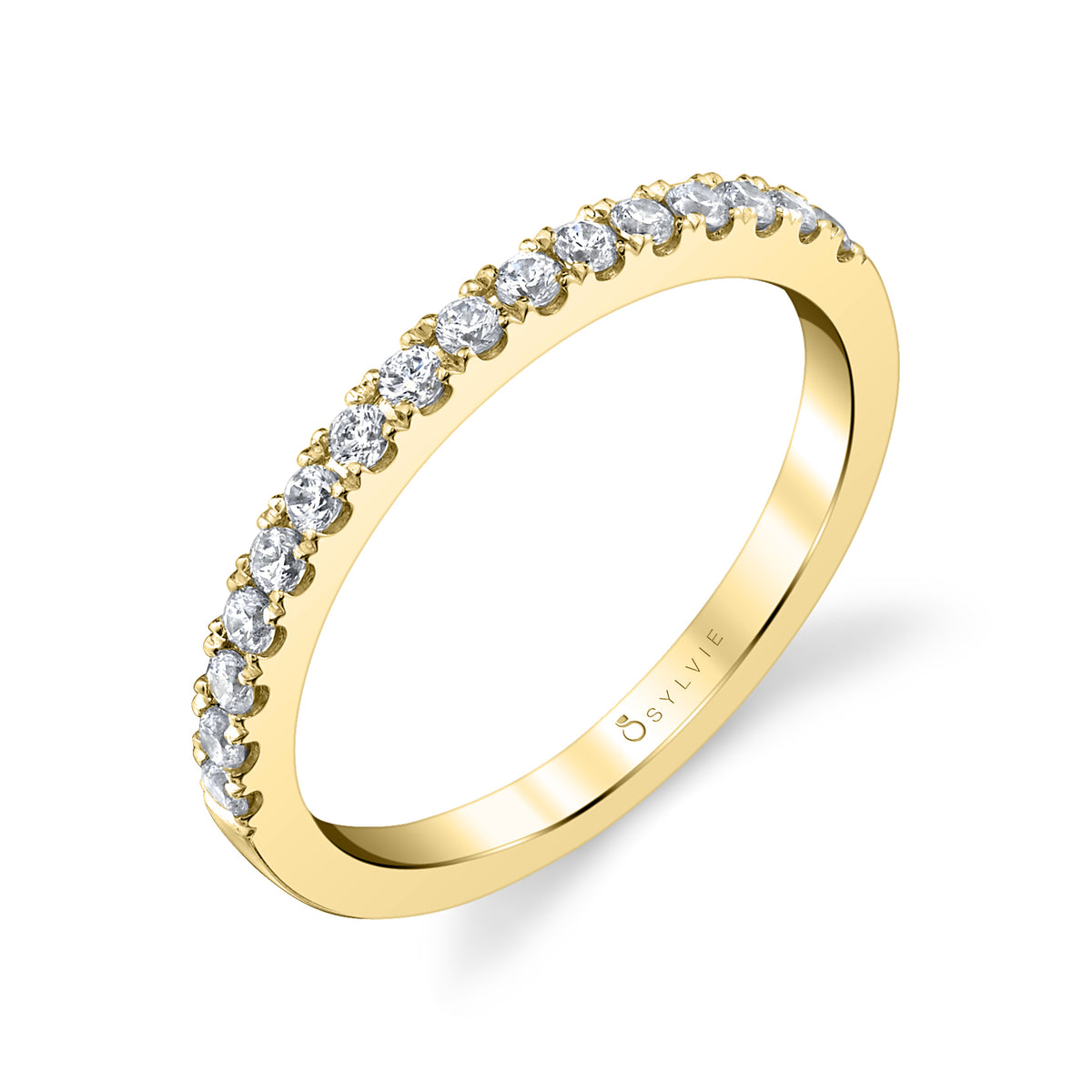 (14K Yellow) Classic Wedding Band - Celeste