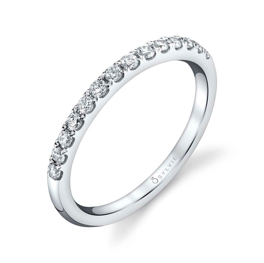 (Gallery) Classic Diamond Wedding Band - Celine