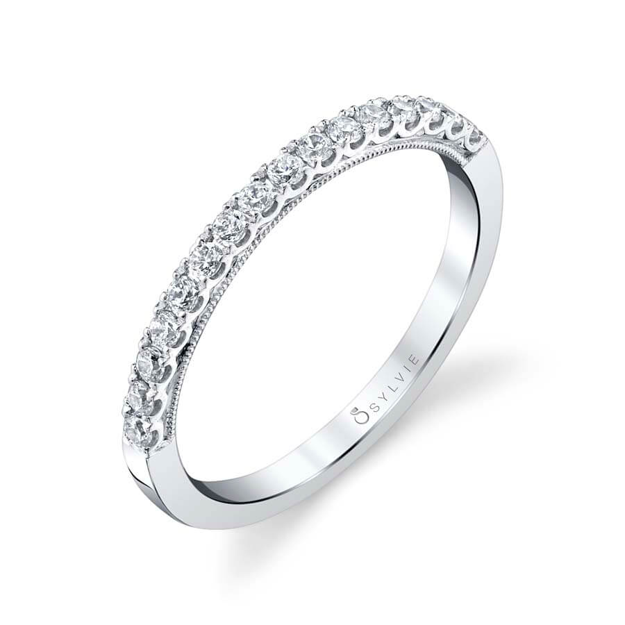 (Gallery) Classic Wedding Band with Milgrain Detail