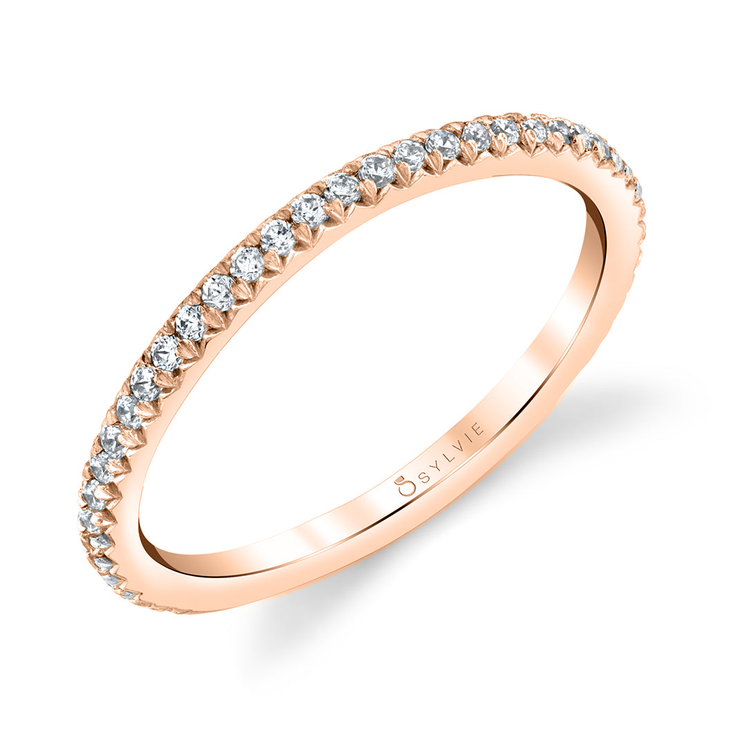 (18K Rose) Romane - Classic Wedding Band