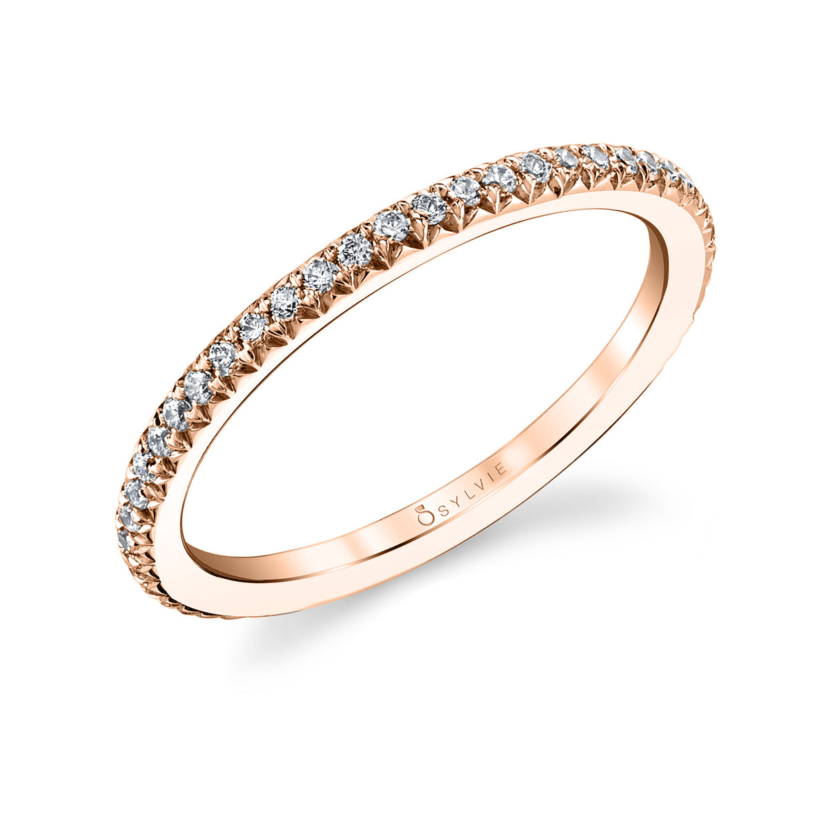(14K Rose) Classic Wedding Band