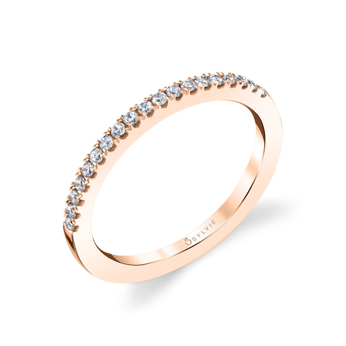 (14K Rose) Classic Wedding Band