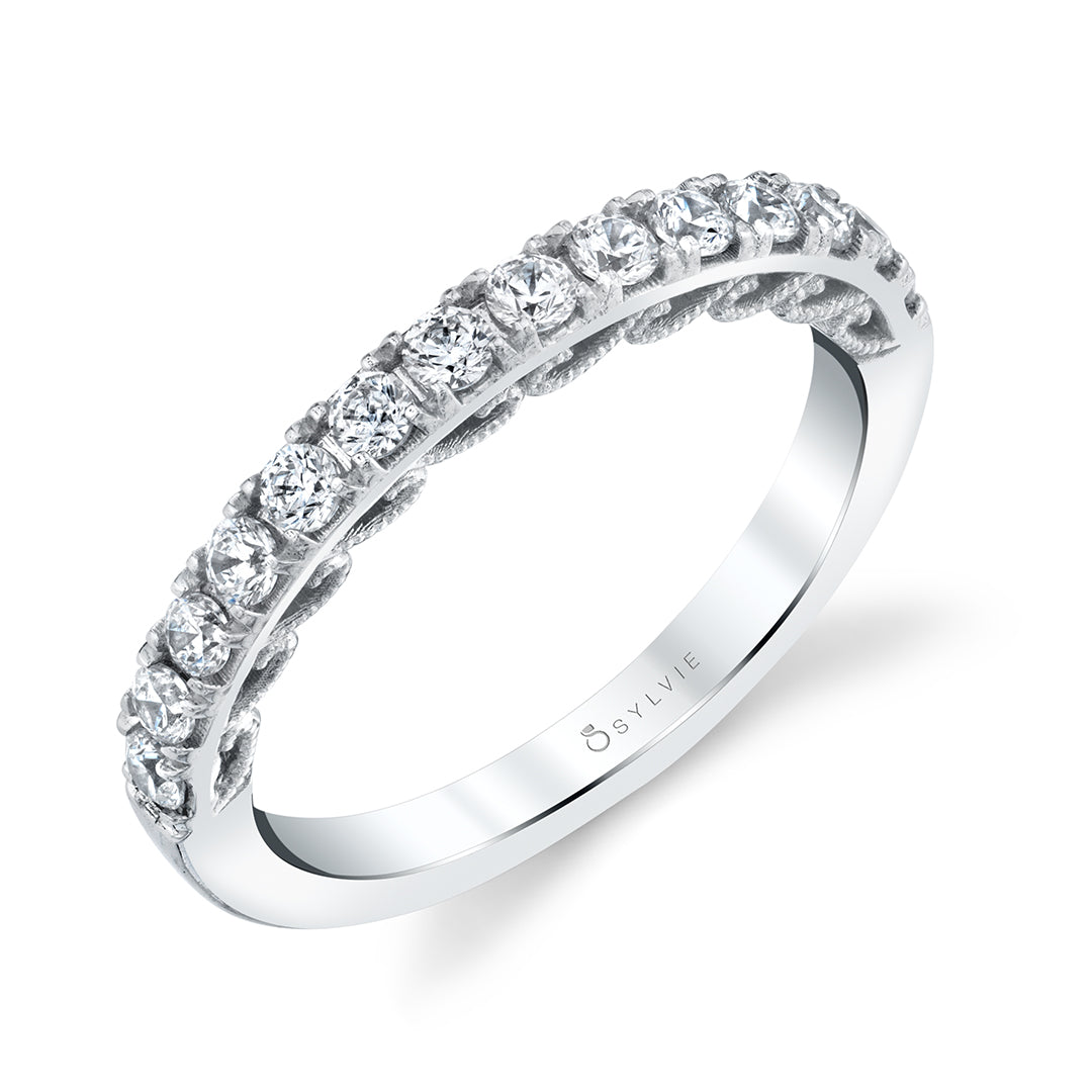 (Platinum White) Lolita - Vintage Wedding Band