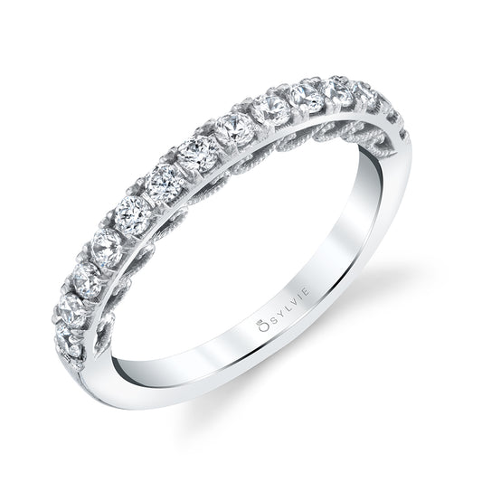 (Platinum White) Lolita - Vintage Wedding Band
