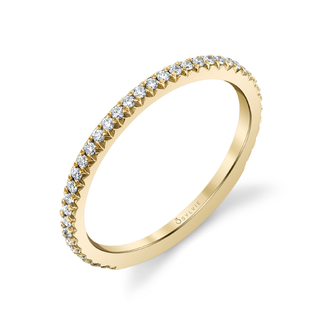 (14K Yellow) Classic Wedding Band - Vivian