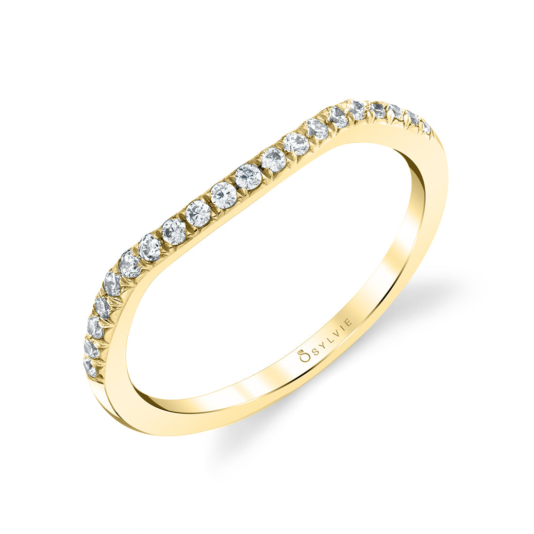 (14K Yellow) Classic Wedding Band - Alexandra