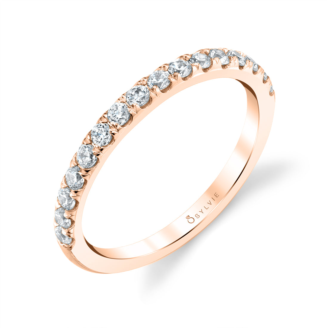 (18K Rose) Classic Wedding Ring - Jillian