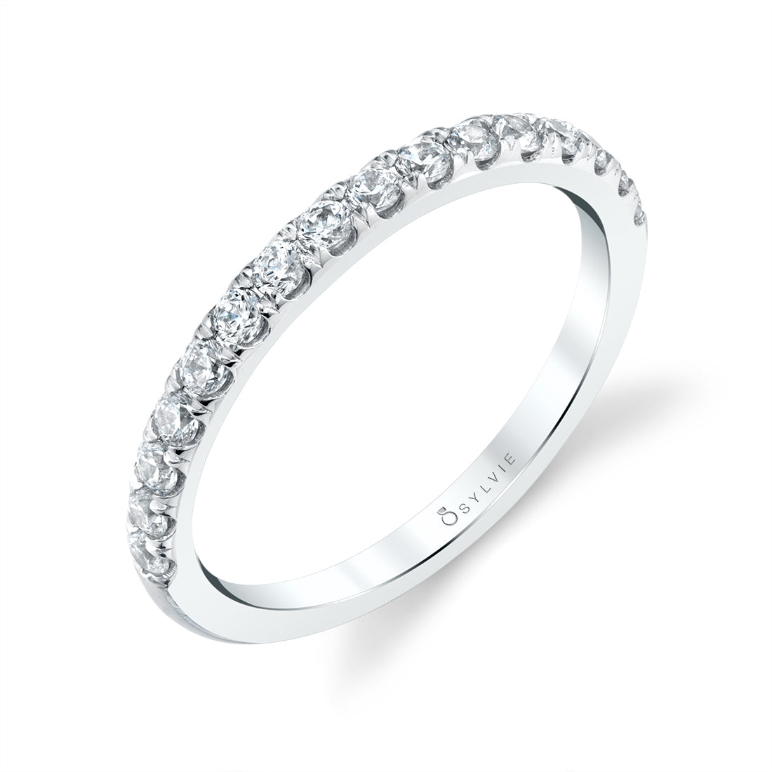 (Platinum White) Classic Wedding Ring - Jillian