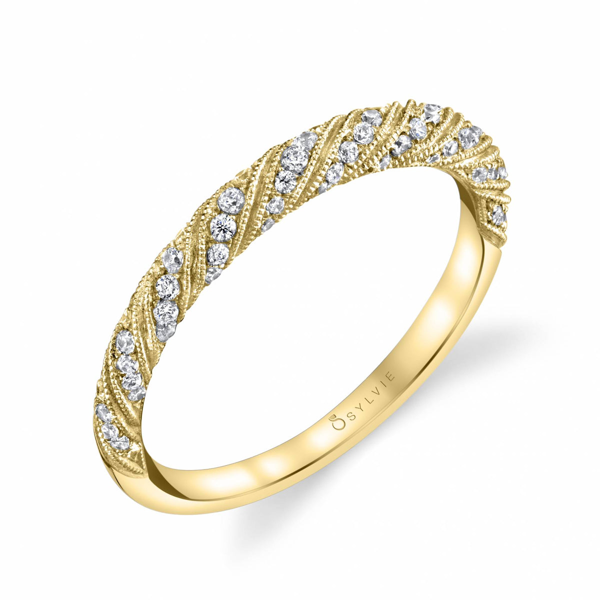 (14K Yellow) Vintage Wedding Band