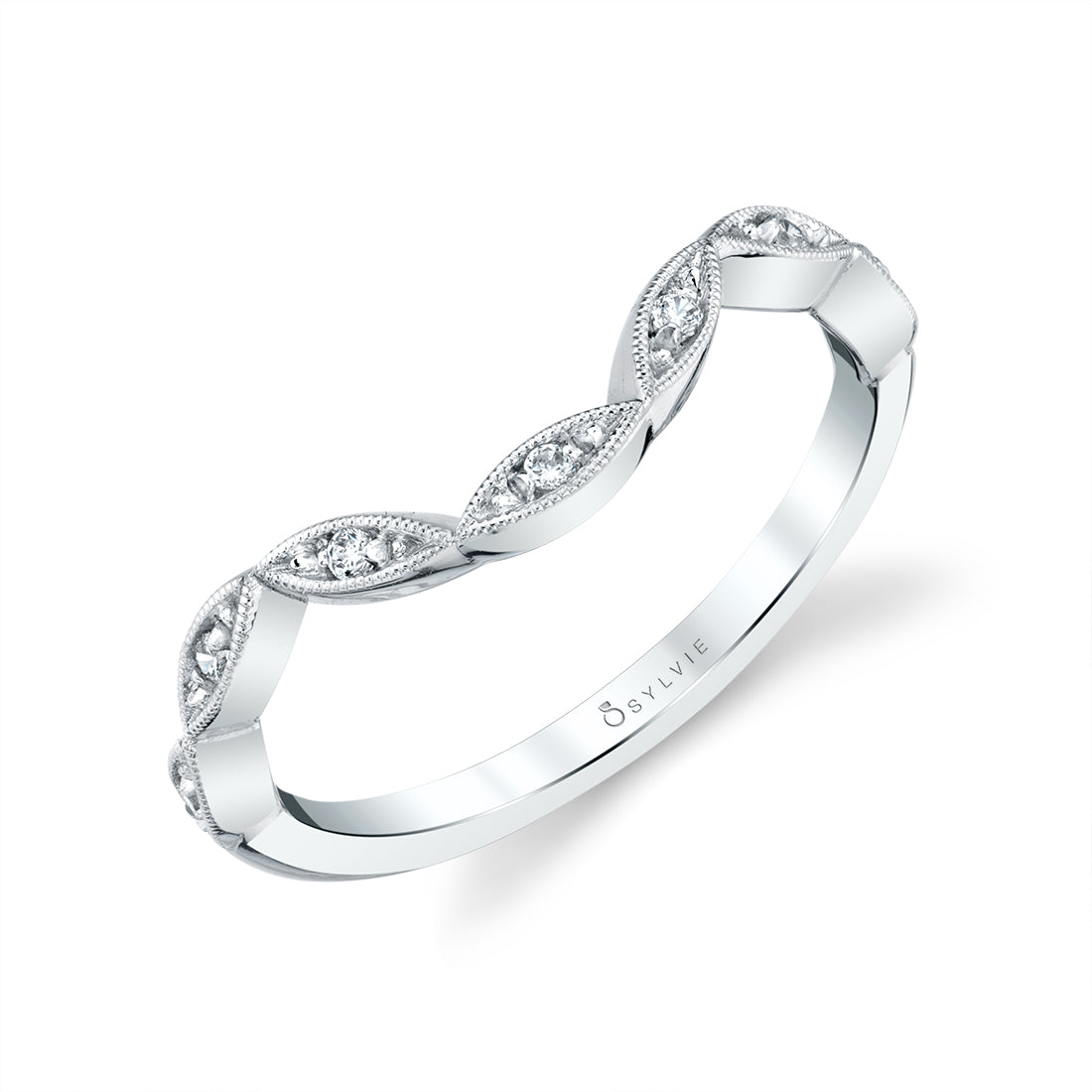 (Gallery) Curved Vintage Inspired Wedding Band