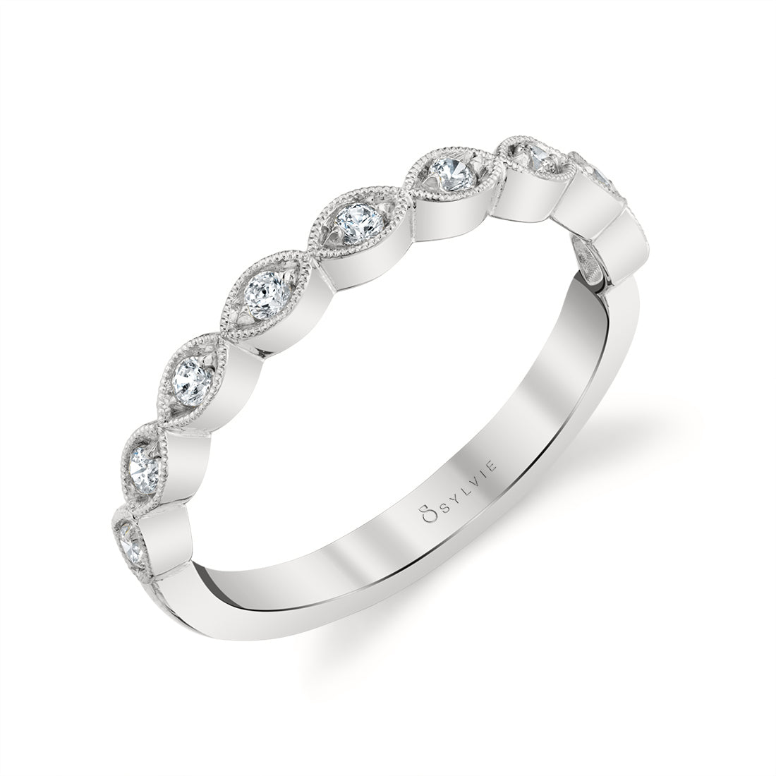 (18K Yellow) Vintage Inspired Wedding Band