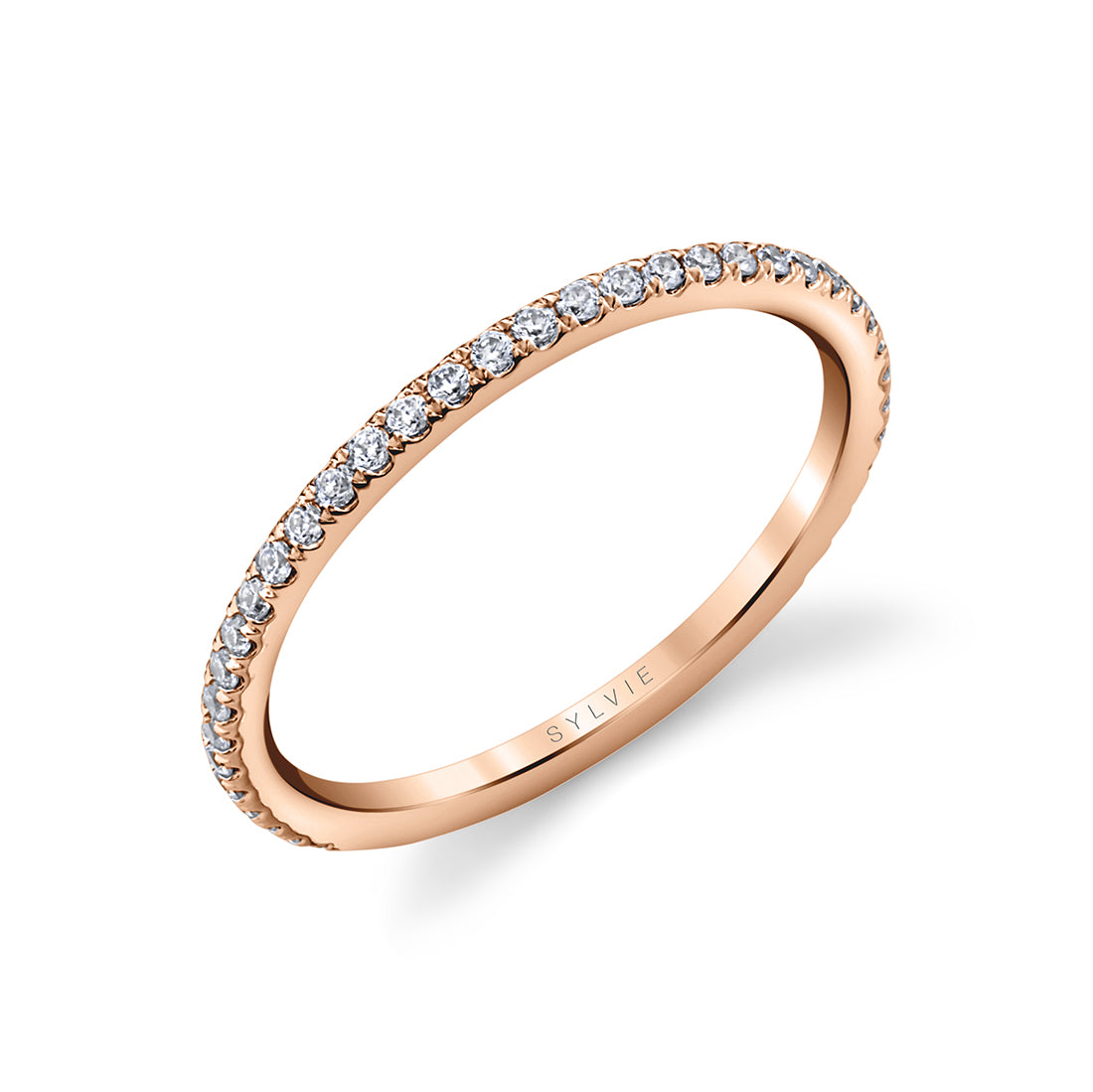 (14K Rose) Classic Wedding Ring - Daniella