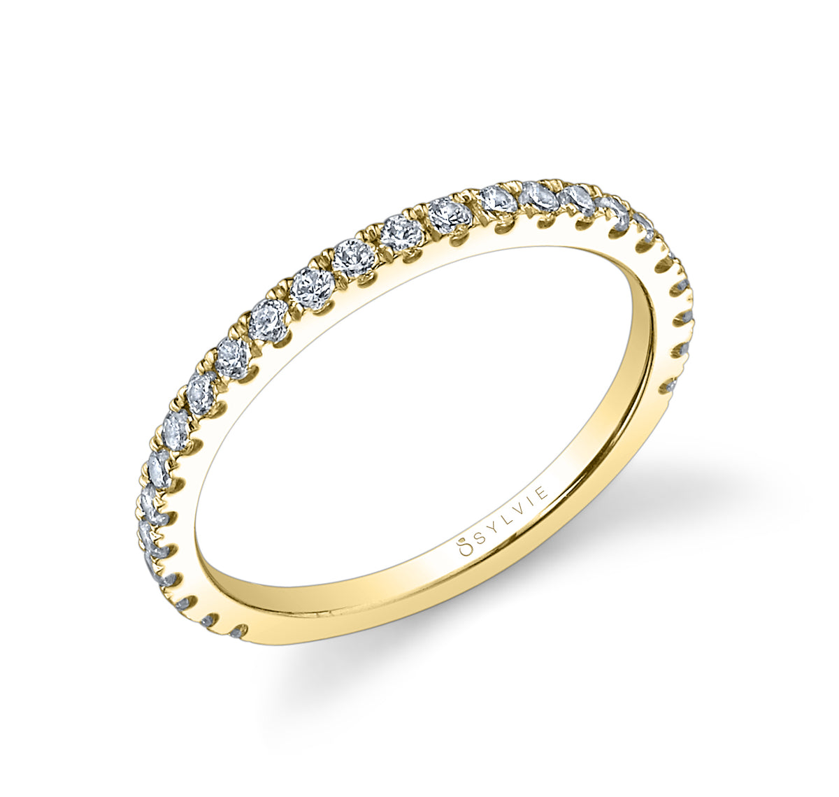 (18K Yellow) Classic Diamond Wedding Band