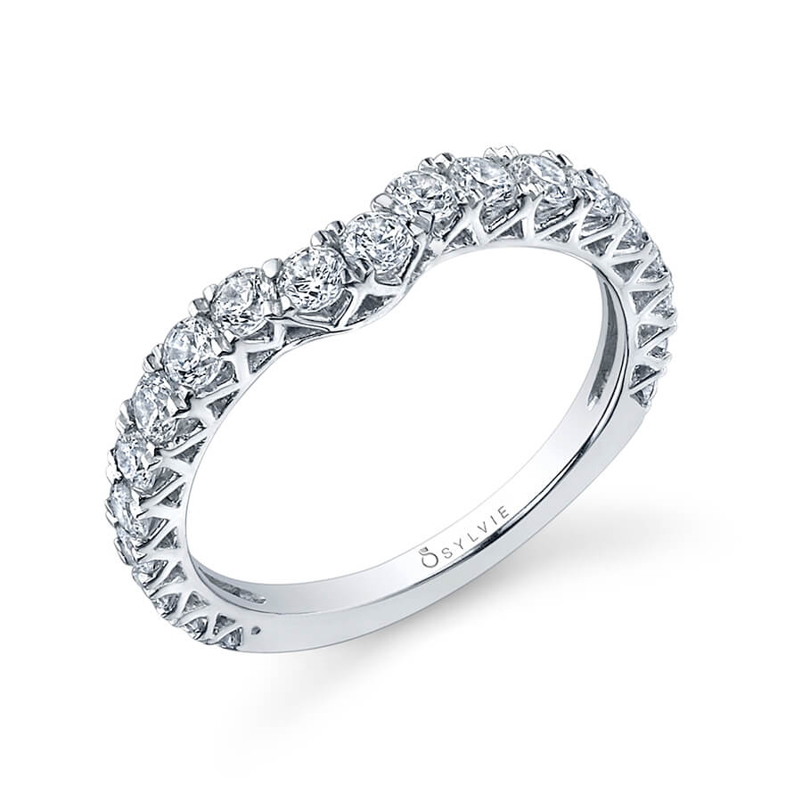 (18K Rose) Large Round Wedding Band