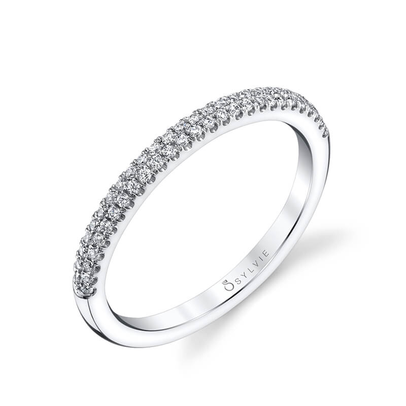 (18K Yellow) Classic Double Row Wedding Band