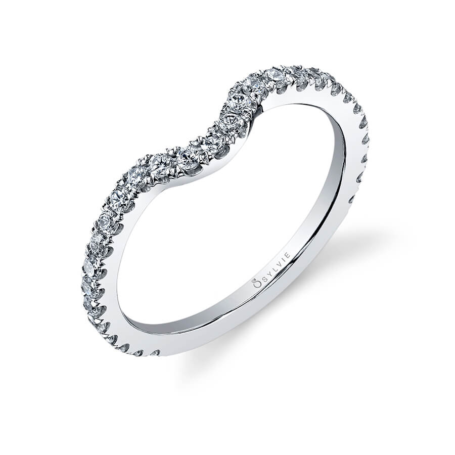 (18K Yellow) Classic Curved Wedding Band