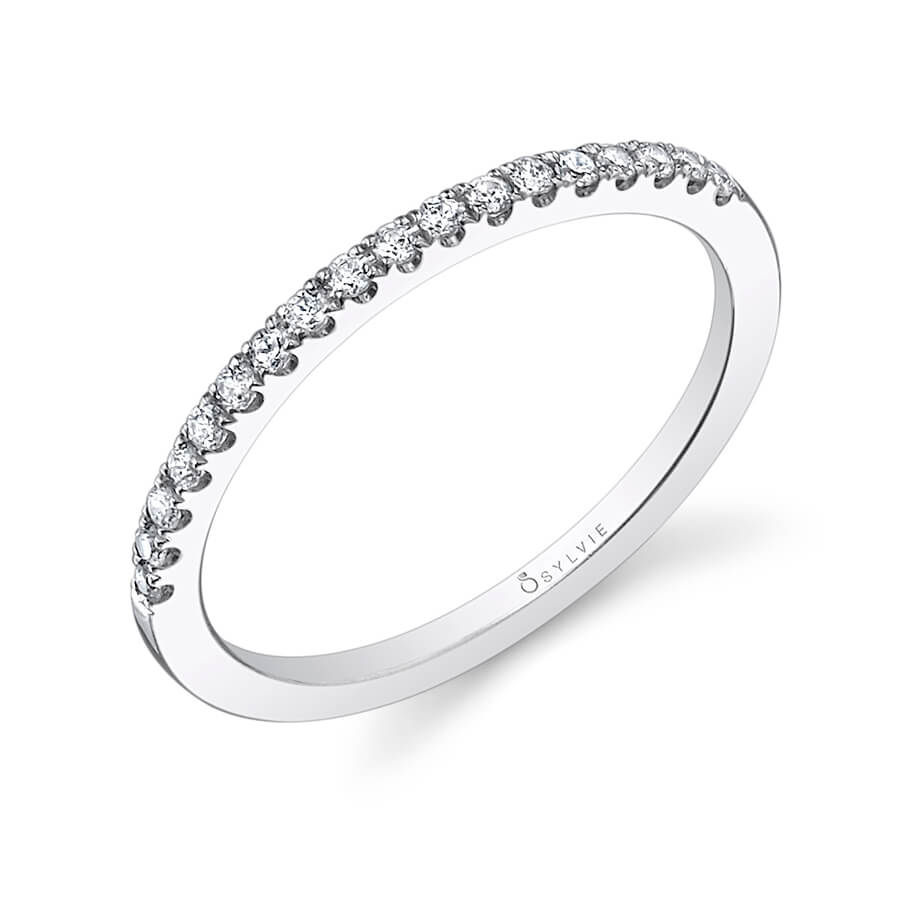 (18K White) Classic Wedding Band