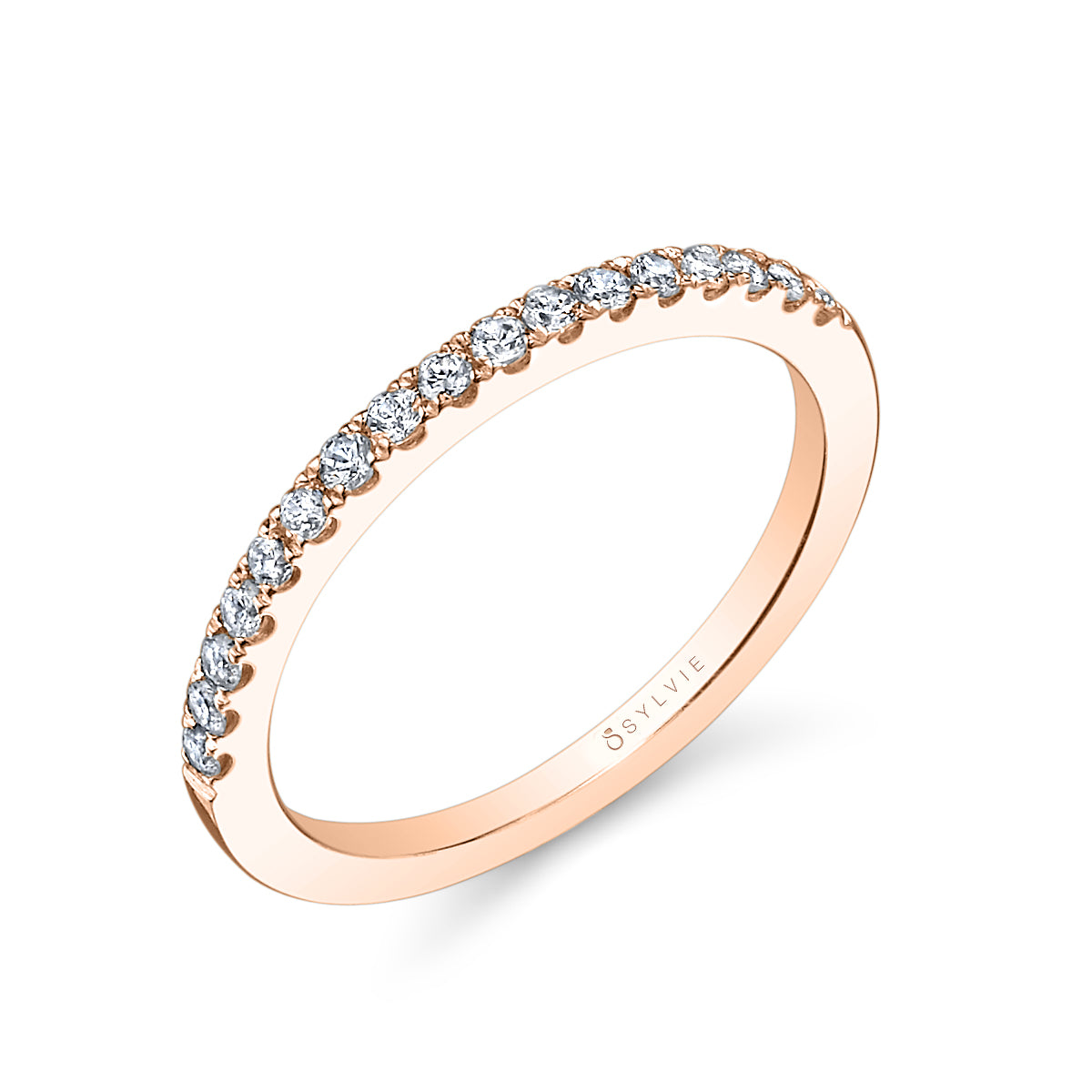 (14K Rose) Classic Wedding Band