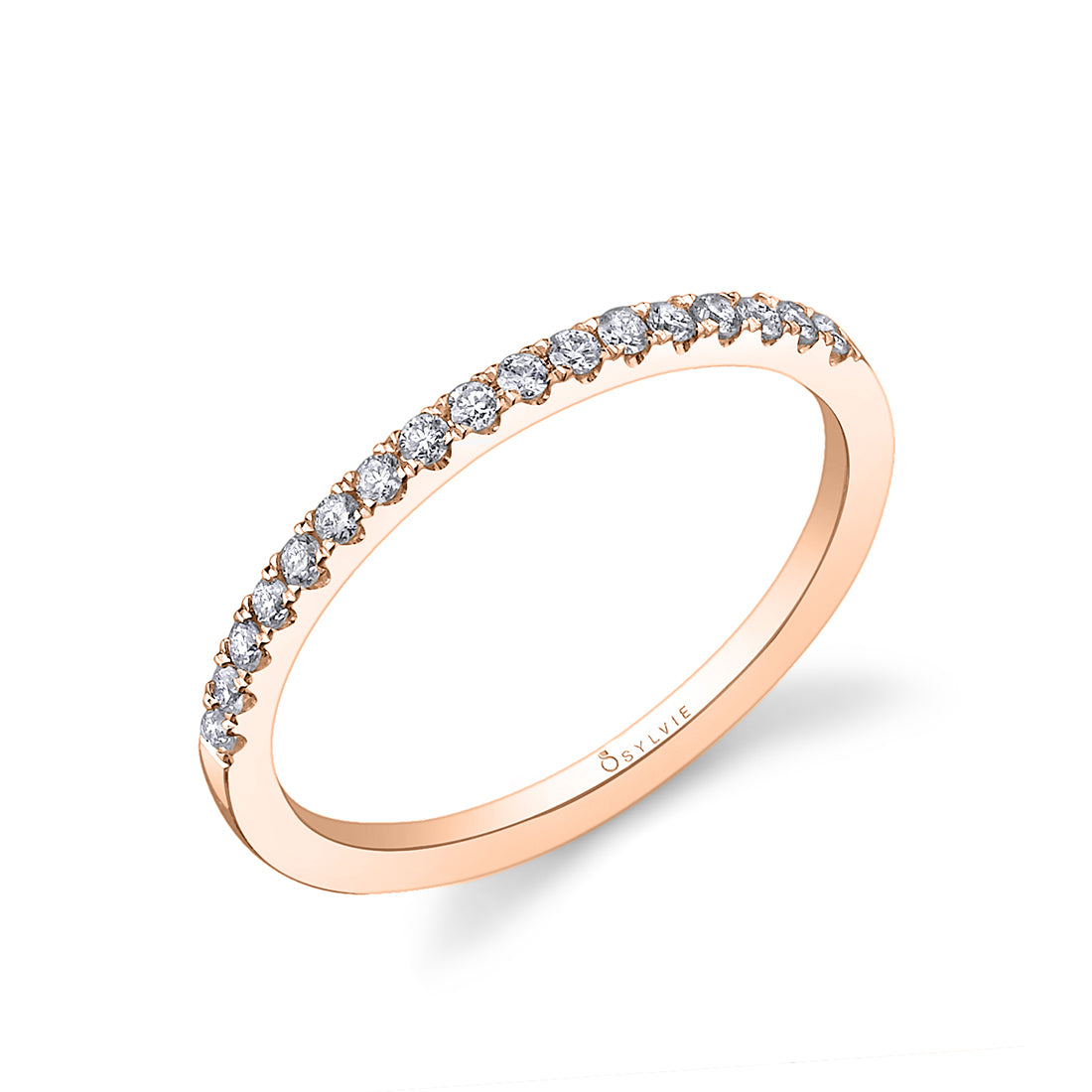 (14K Rose) Classic Wedding Band