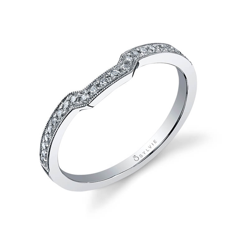 (18K Yellow) Vintage Inspired Wedding Band