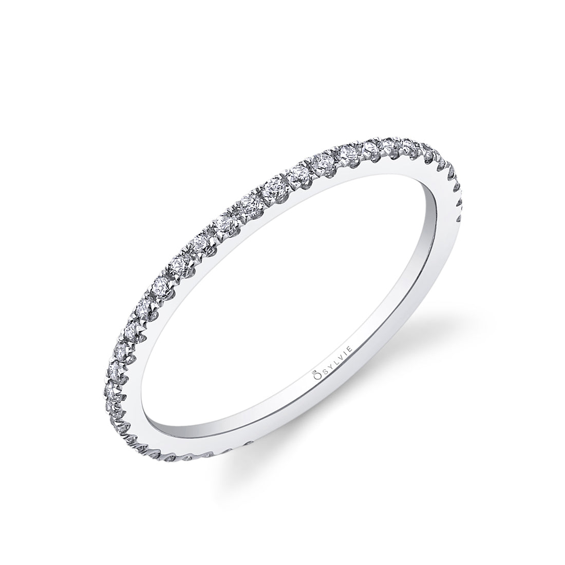 (14K White) Classic Wedding Band