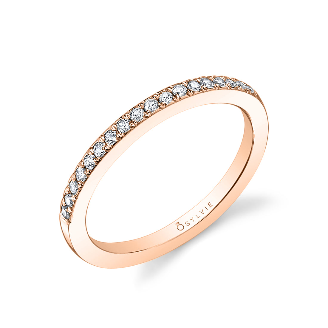 (14K Rose) Classic Wedding Band
