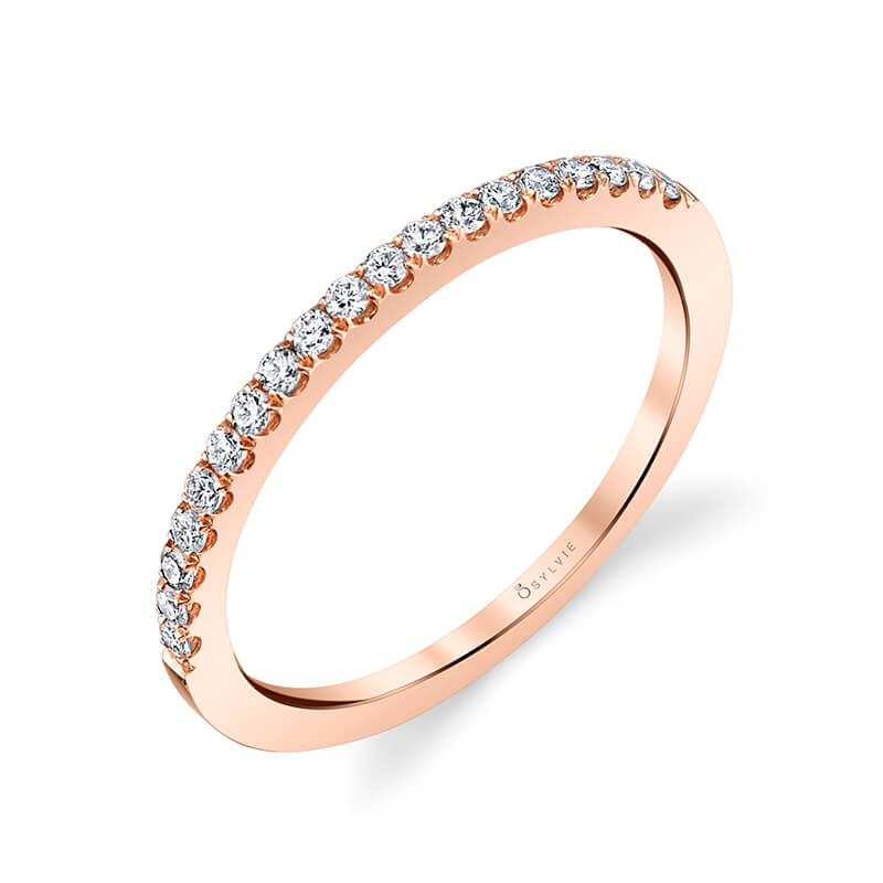 (18K Rose) Classic Wedding Band