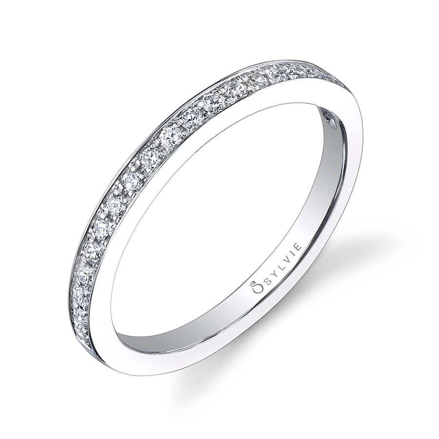 (18K White) Classic Wedding Band