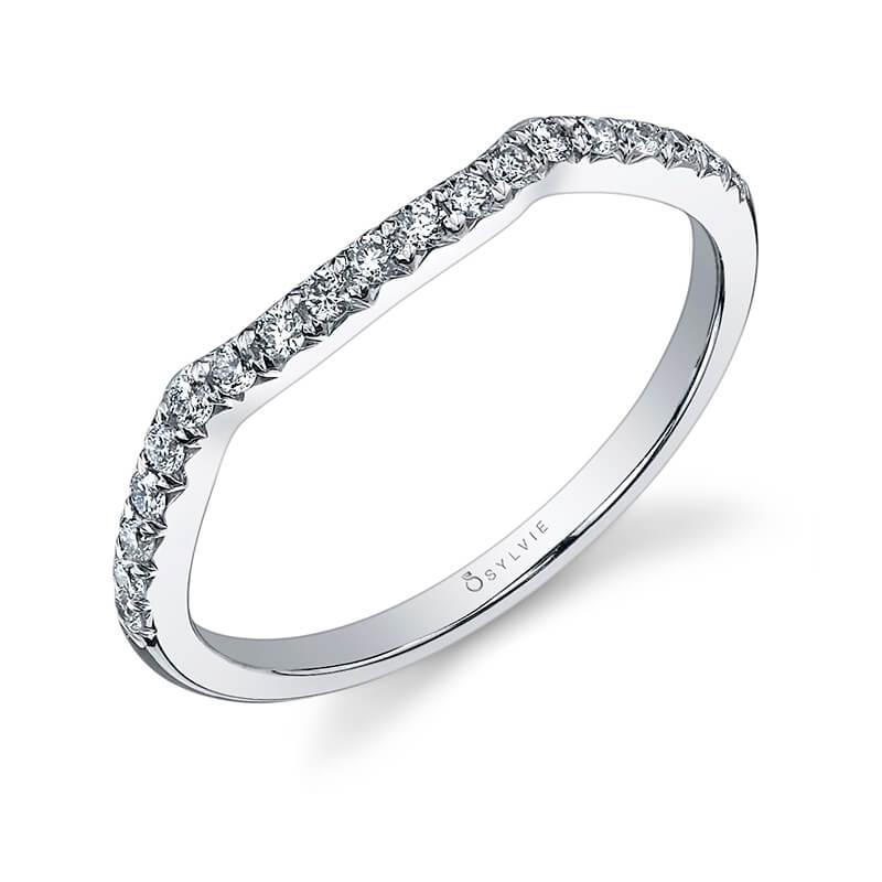 (14K Yellow) Classic Curved Wedding Band