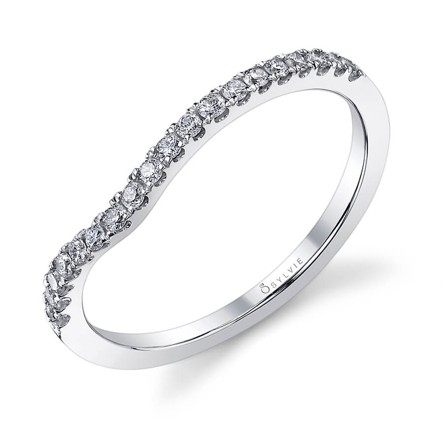 (14K Yellow) Classic Curved Wedding Band