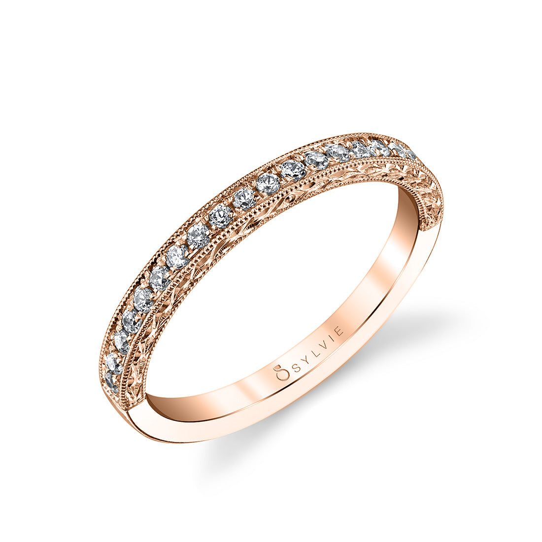 (18K Rose) Classic Wedding Band