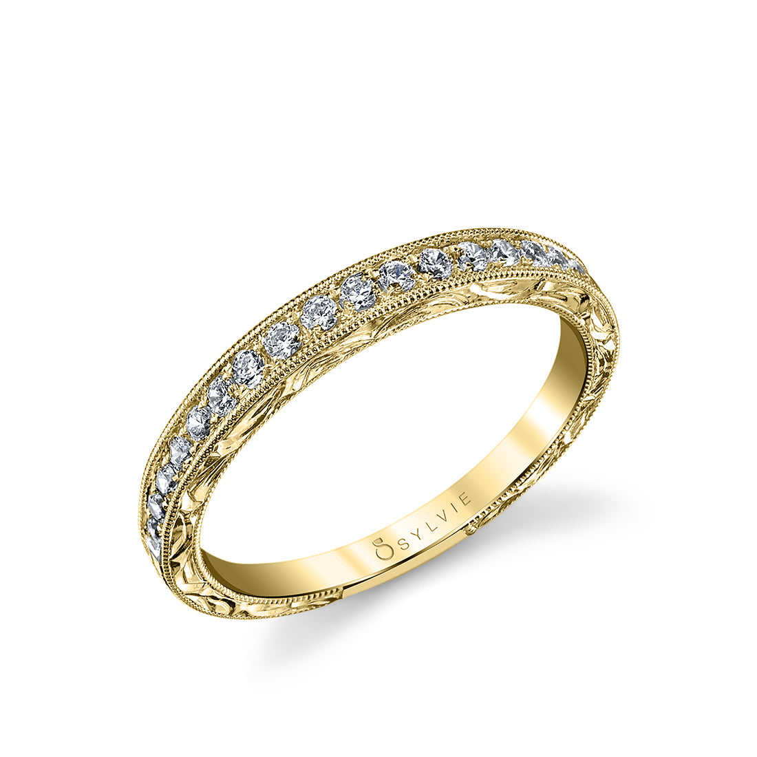(18K Yellow) Vintage Wedding Band