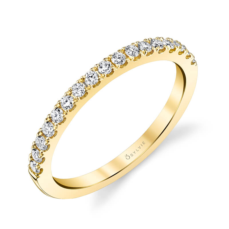 (18K Yellow) Classic Wedding Band - Chantelle