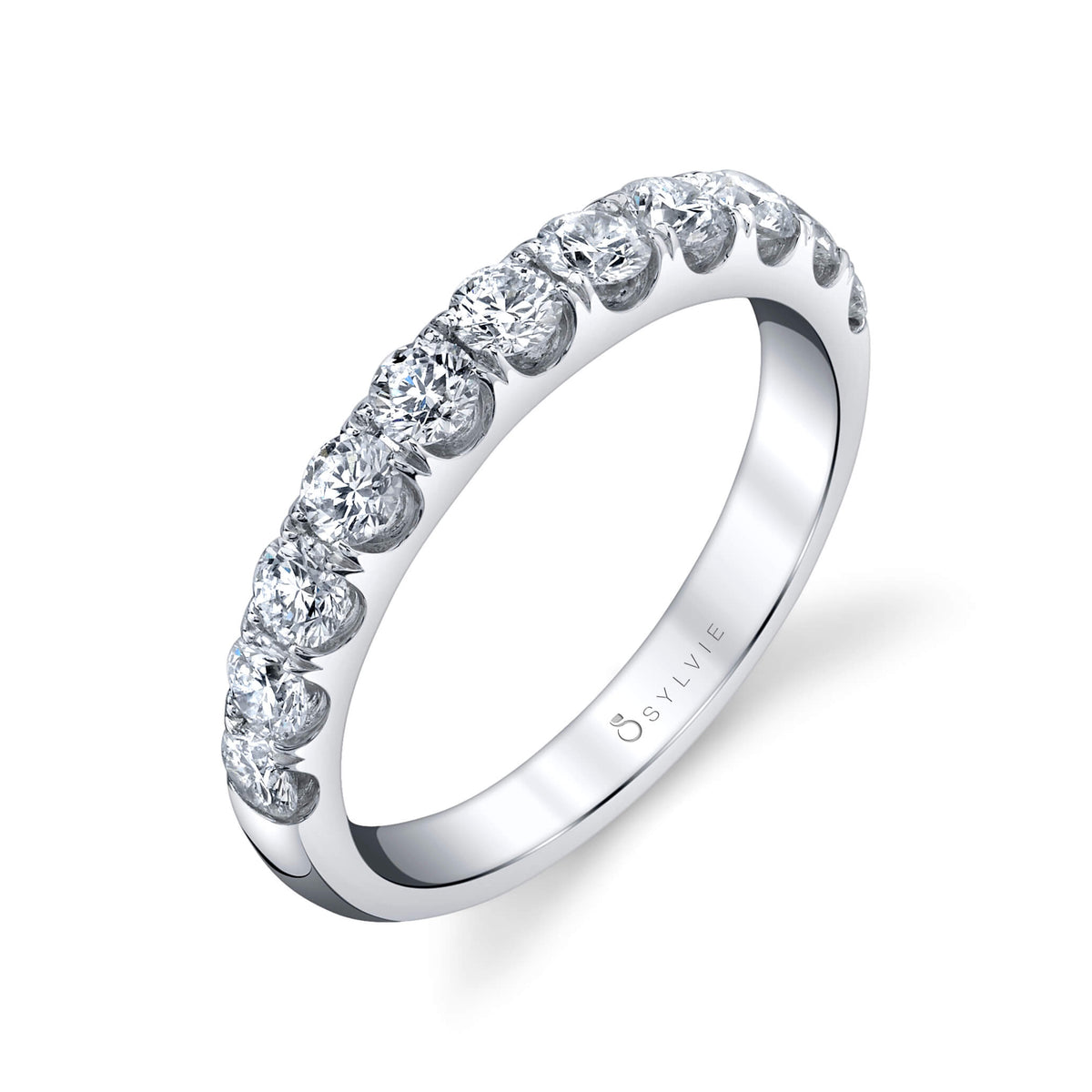 (18K White 1.00 ct) Classic Wedding Band