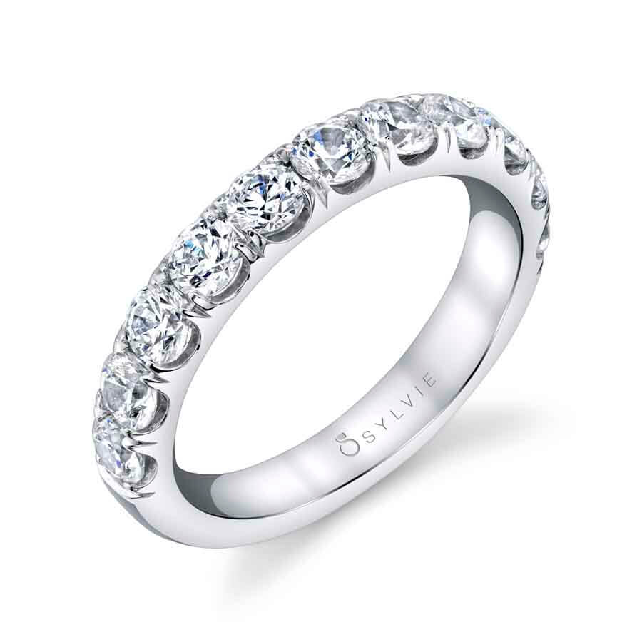 (Platinum White 1.50 ct) Classic Wedding Band