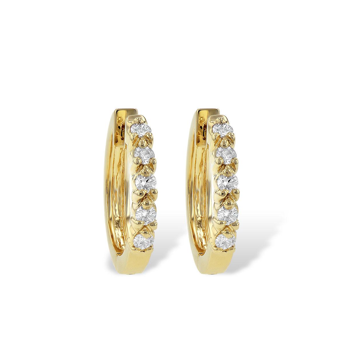 14KT Gold Diamond Earrings