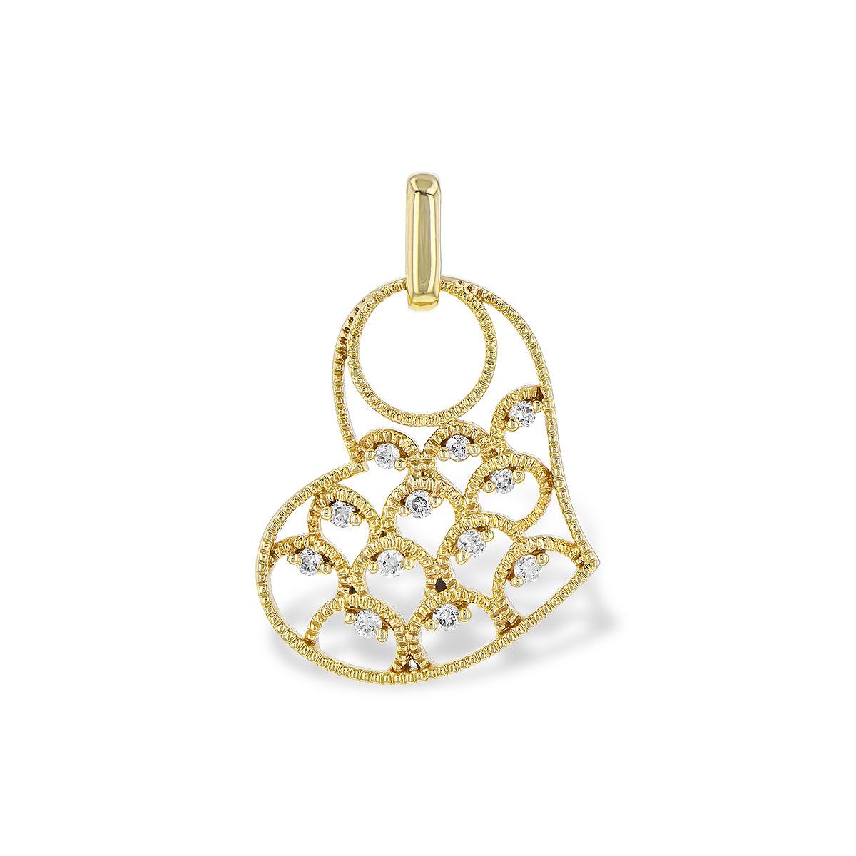14KT Gold Diamond Pendant