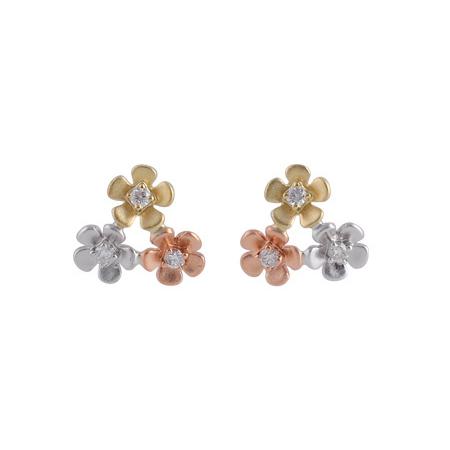 14KT Gold Diamond Earrings