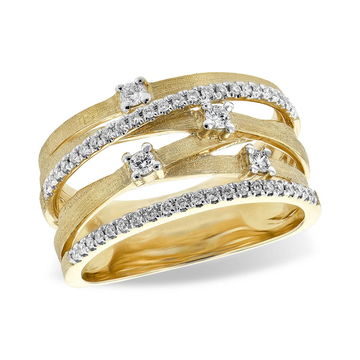 14KT Gold Ladies Diamond Wedding Ring