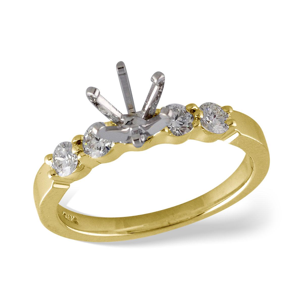 14KT Gold Semi-Mount Engagement Ring
