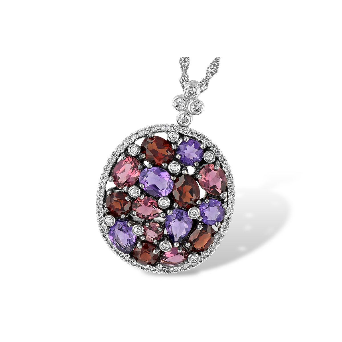 14KT Gold Multi-Stone Necklace