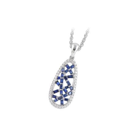 14KT Gold Sapphire Necklace