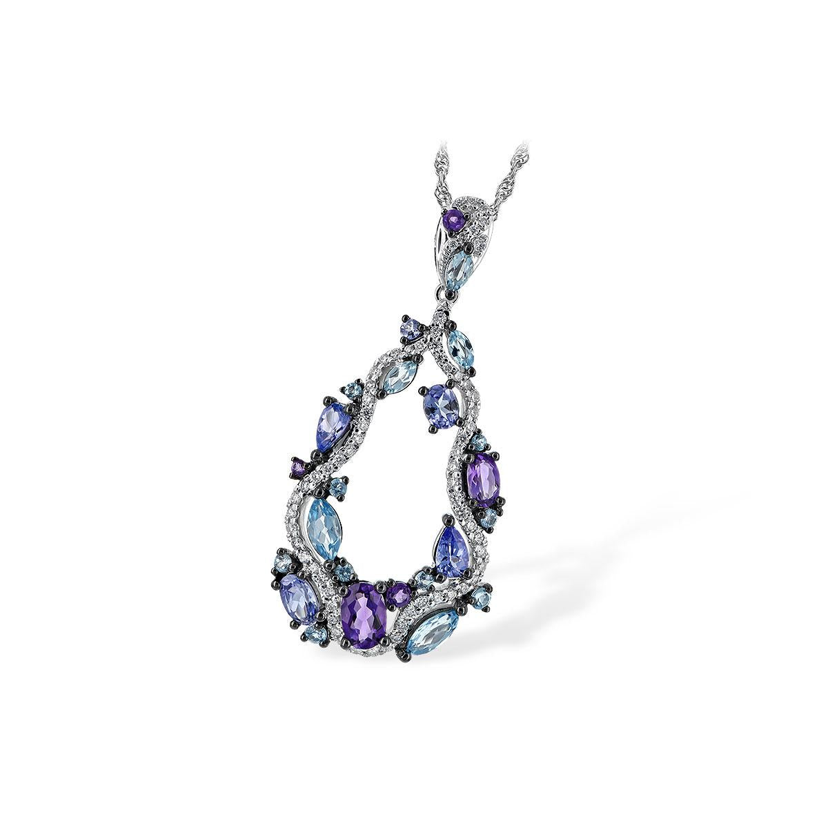 14KT Gold Multi-Stone Necklace