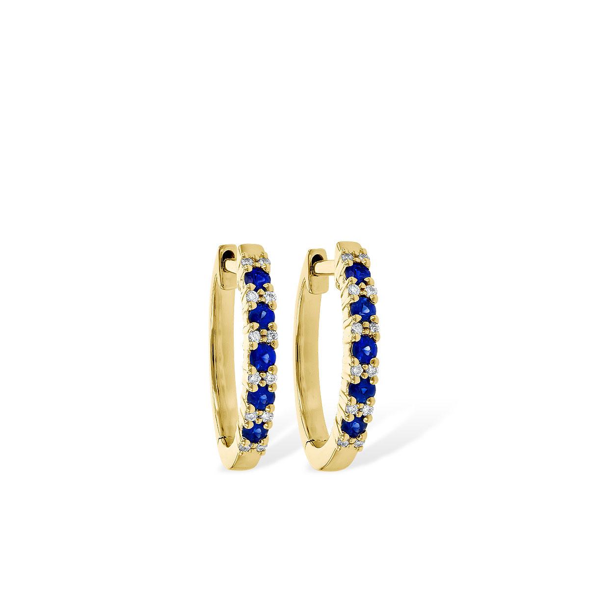 14KT Gold Sapphire Earrings