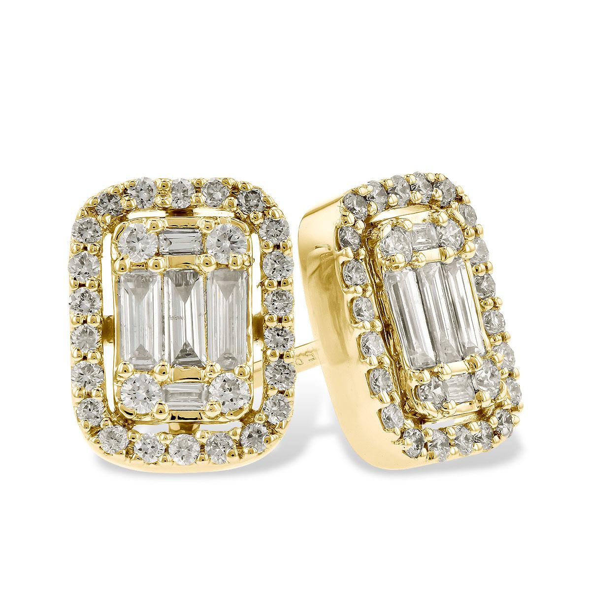 14KT Gold Diamond Earrings