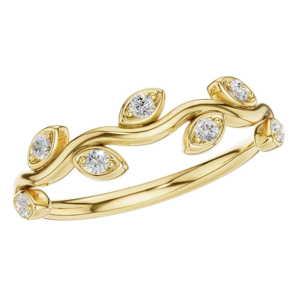 14KT Gold Ladies Diamond Wedding Ring