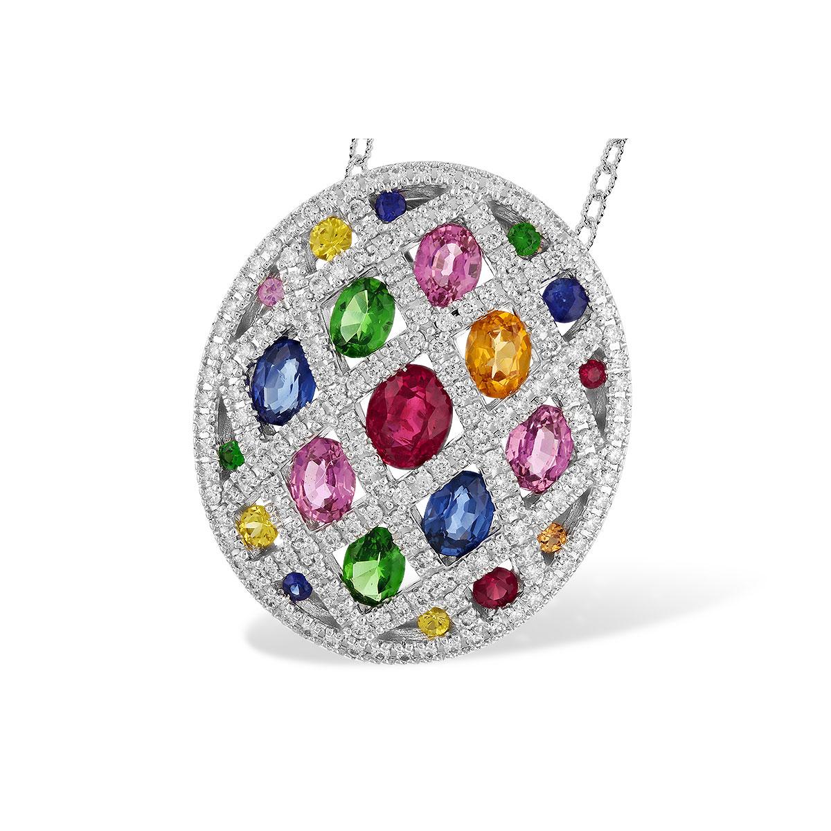 14KT Gold Multi-Stone Necklace