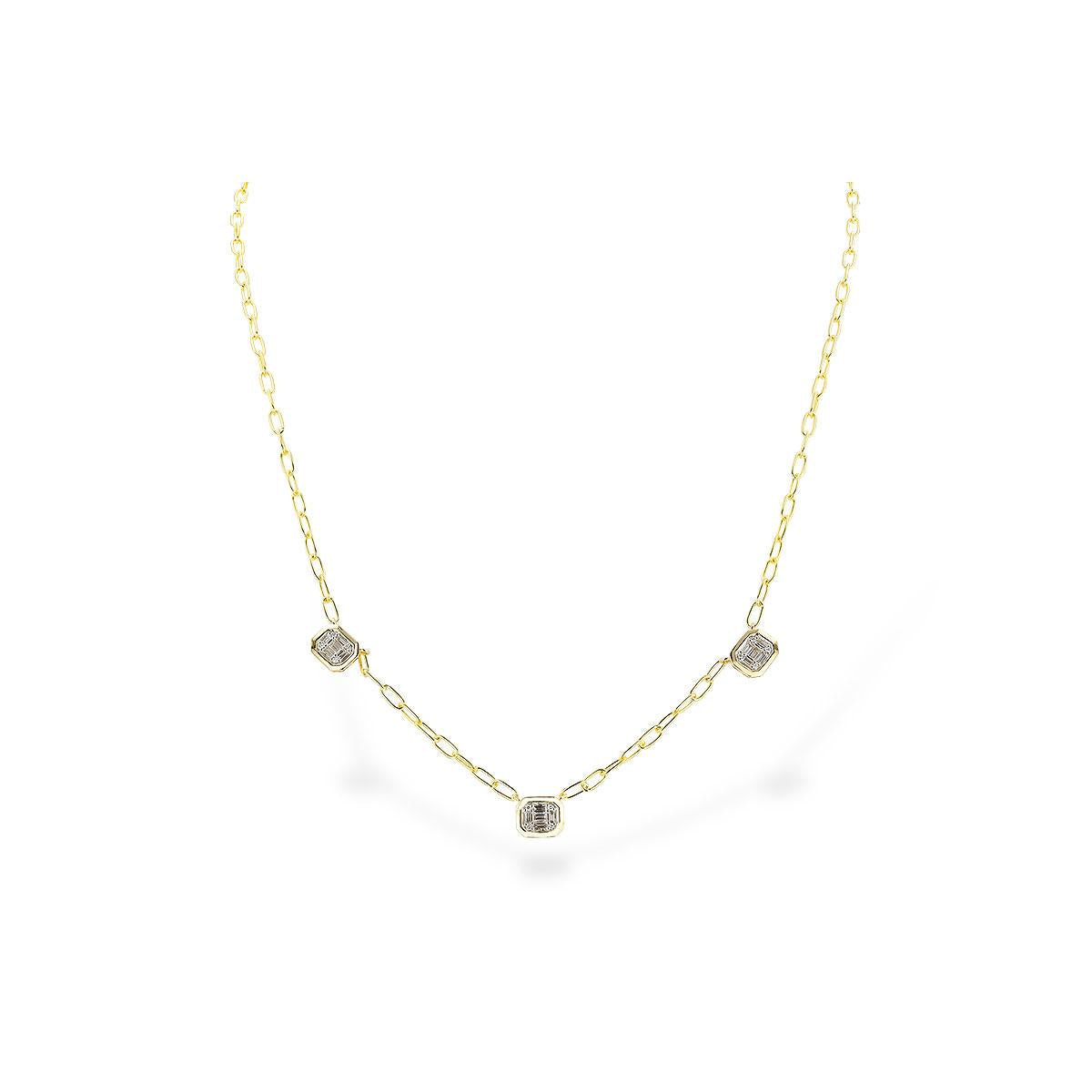14KT Gold Diamond Necklace