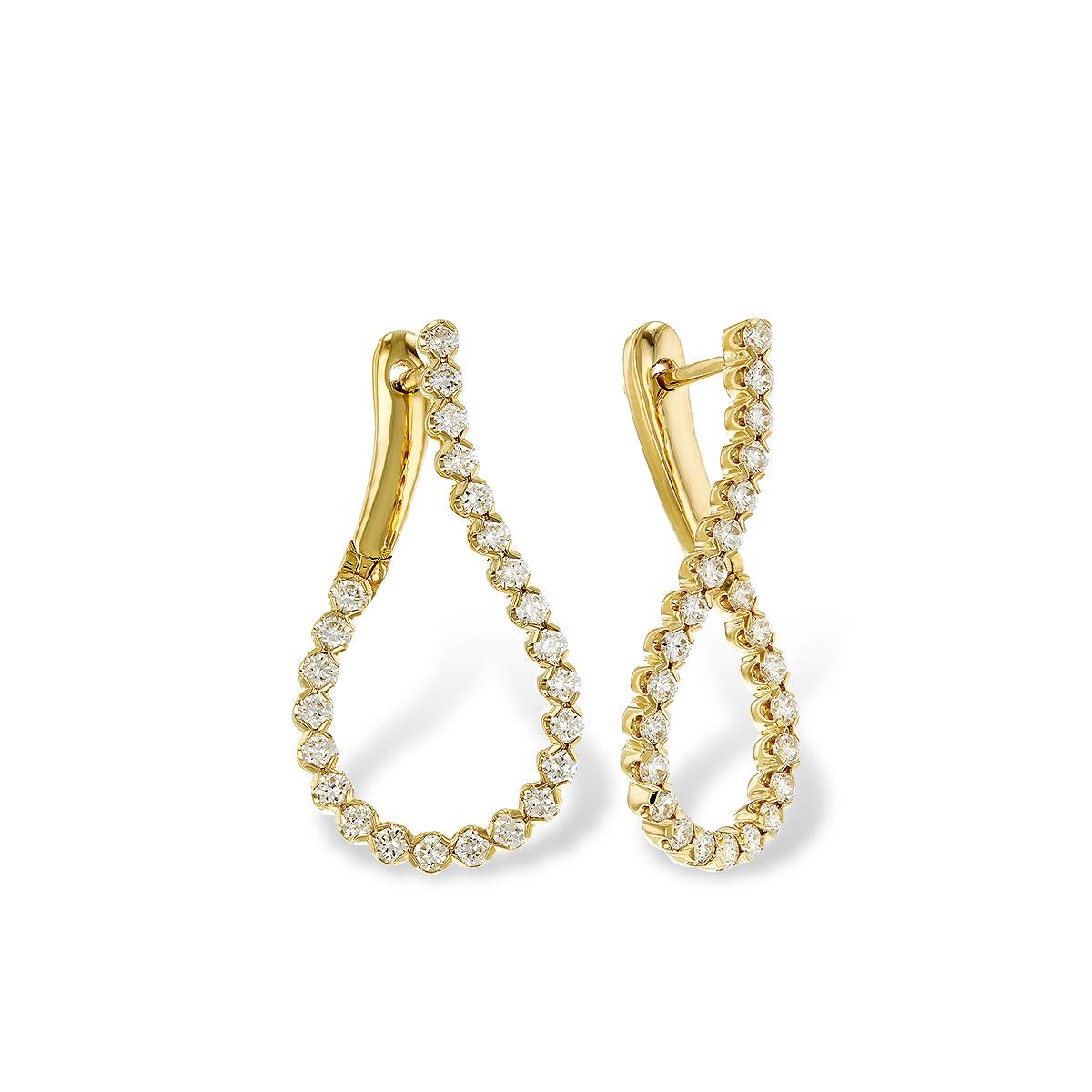 14KT Gold Diamond Earrings